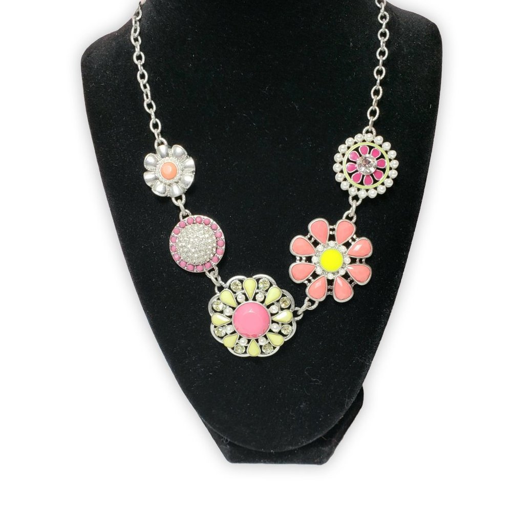 Lia Sophia Floral Statement Necklace